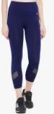 C9 Blue Solid Capri Women