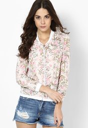 Calgari Pink Floral Jacket Women