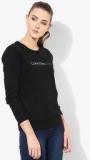 Calvin Klein Jeans Black Printed Sweatshirt women