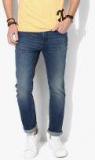 Calvin Klein Jeans Blue Washed Low Rise Slim Fit Jeans Men