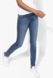 Calvin Klein Jeans Blue Washed Mid Rise Skinny Fit Jeans women