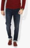 Calvin Klein Jeans Blue Washed Mid Rise Slim Fit Jeans Men