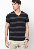 Calvin Klein Jeans Charcoal Grey V Neck T Shirt Men