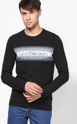 Calvin Klein Jeans Dark Grey Round Neck T Shirt men