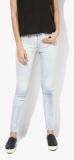 Calvin Klein Jeans Light Blue Washed Mid Rise Skinny Jeans women