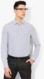 Calvin Klein Jeans White Slim Fit Striped Formal Shirt Men