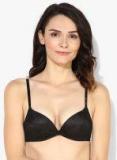 Calvin Klein Underwear Black Self Design Non Wired Lightly Padded Bra women