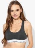 Calvin Klein Underwear Charcoal Solid Non Wired Lightly Padded Sports Bra women