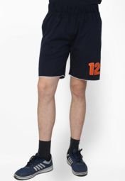 Camino Solid Navy Blue Shorts men