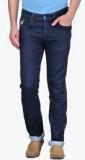 Canary London Blue Solid Slim Fit Jeans men