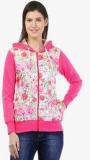 Cashewnut Fuchsia Printed Hoodie Women