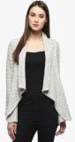 Cashewnut Off White Solid Shrug Women