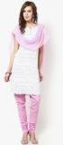 Castle Baby Pink Solid Chudidar & Dupatta