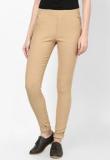 Castle Beige Solid Jegging Women