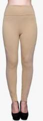 Castle Beige Solid Jeggings women