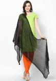 Castle Black Solid Dupatta Women