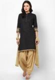 Castle Brown Solid Bottom & Dupatta Sets Women