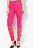 Castle Half Net Magenta Viscose Legging