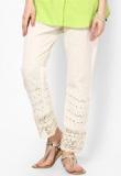 Castle Off White Embroidered Palazzo Women