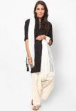 Castle Off White Solid Salwar & Dupatta Sets