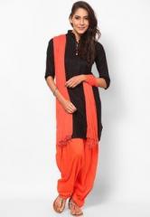 Castle Orange Solid Bottom & Dupatta Sets women