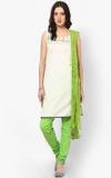 Castle Parrot Green Solid Bottom & Dupatta Sets