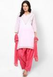 Castle Peach Solid Bottom & Dupatta Sets Women