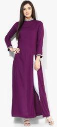 Castle Purple Solid Kurta women