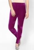 Castle Purple Solid Legging Women