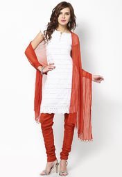 Castle Rust Bottom And Dupatta Women