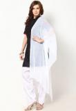 Castle White Solid Bottom & Dupatta Sets Women