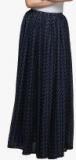 Cation Navy Blue Flared Skirt Women