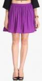 Cation Purple Solid Skirt Women