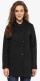 Cayman Black Coloured Solid Jacket Women