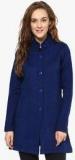 Cayman Blue Coloured Solid Jacket Women