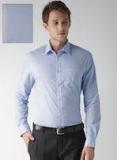 Celio Blue Regular Fit Checked Formal Shirt men