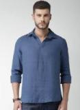 Celio Blue Solid Short Kurta Men