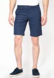 Celio Blue Solid Shorts men