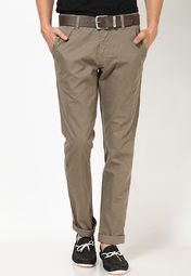 Celio Green Solid Casual Trouser Men