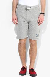 Celio Grey Milange Solid Shorts men