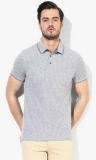 Celio Off White Printed Polo T Shirt men