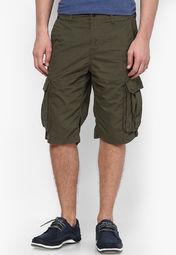 Celio Solid Khaki 3/4Th Men