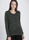 Chemistry Charcoal Grey Solid Pullover Women