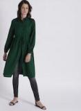 Chemistry Green Solid Button Shrug Women