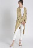 Chemistry Khaki Solid Shrug Women