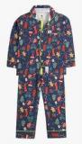 Cherry Crumble California Blue Printed Night Suit Boys