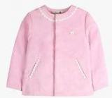 Cherry Crumble California Pink Solid Winter Jacket Girls