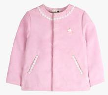 Cherry Crumble California Pink Solid Winter Jacket girls