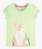 Cherry Crumble Green Casual Top Girls