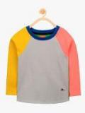 Cherry Crumble Grey Colourblocked Sweatshirt Girls